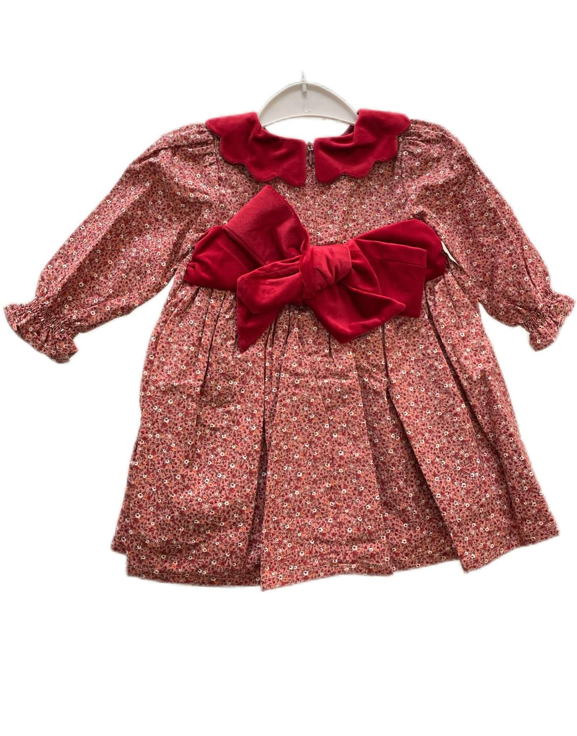 Abito rosso Punto Smock