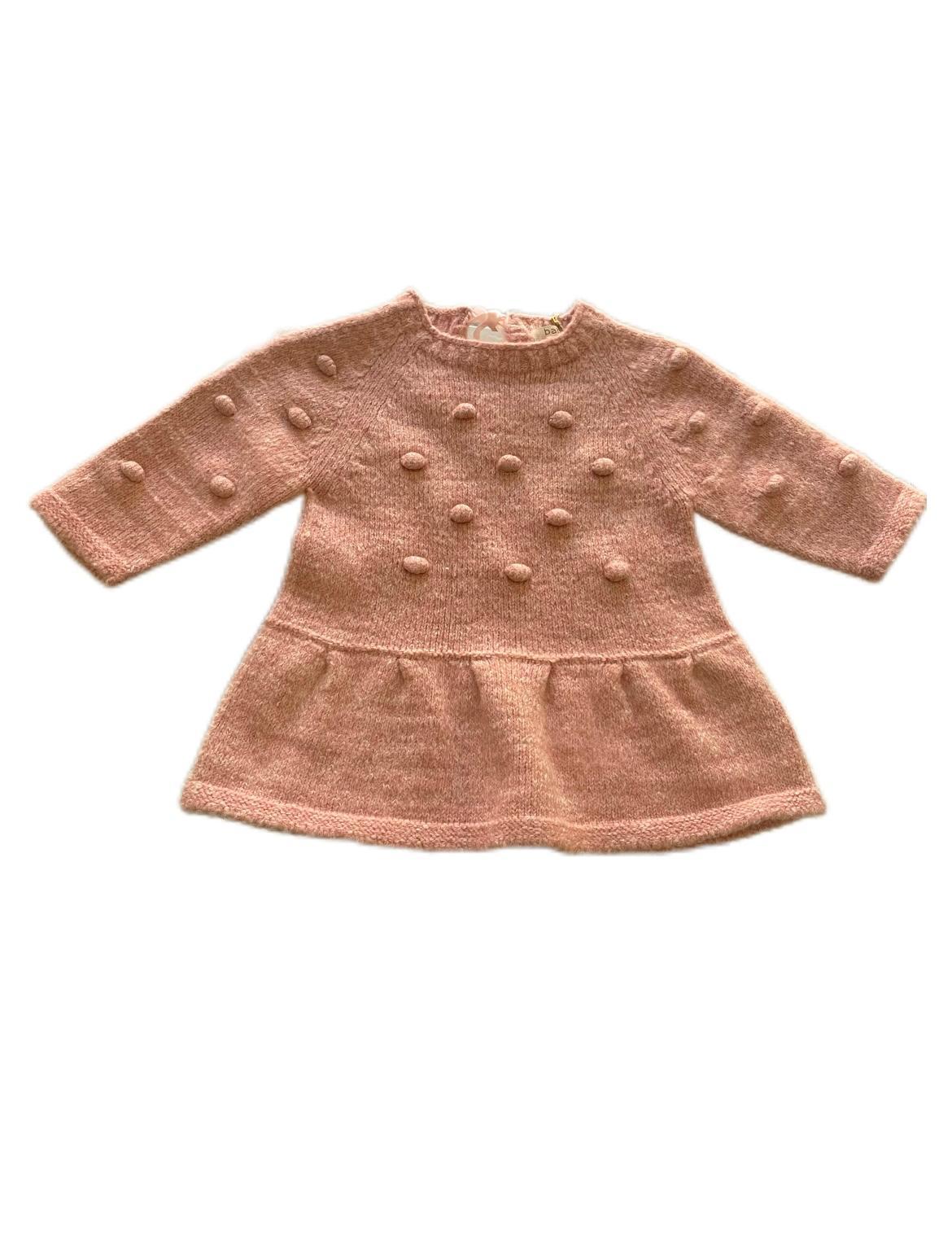 Abito in maglia rosa