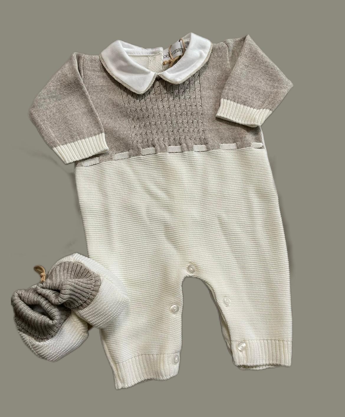 Tutina in filo "Panna&tortora"