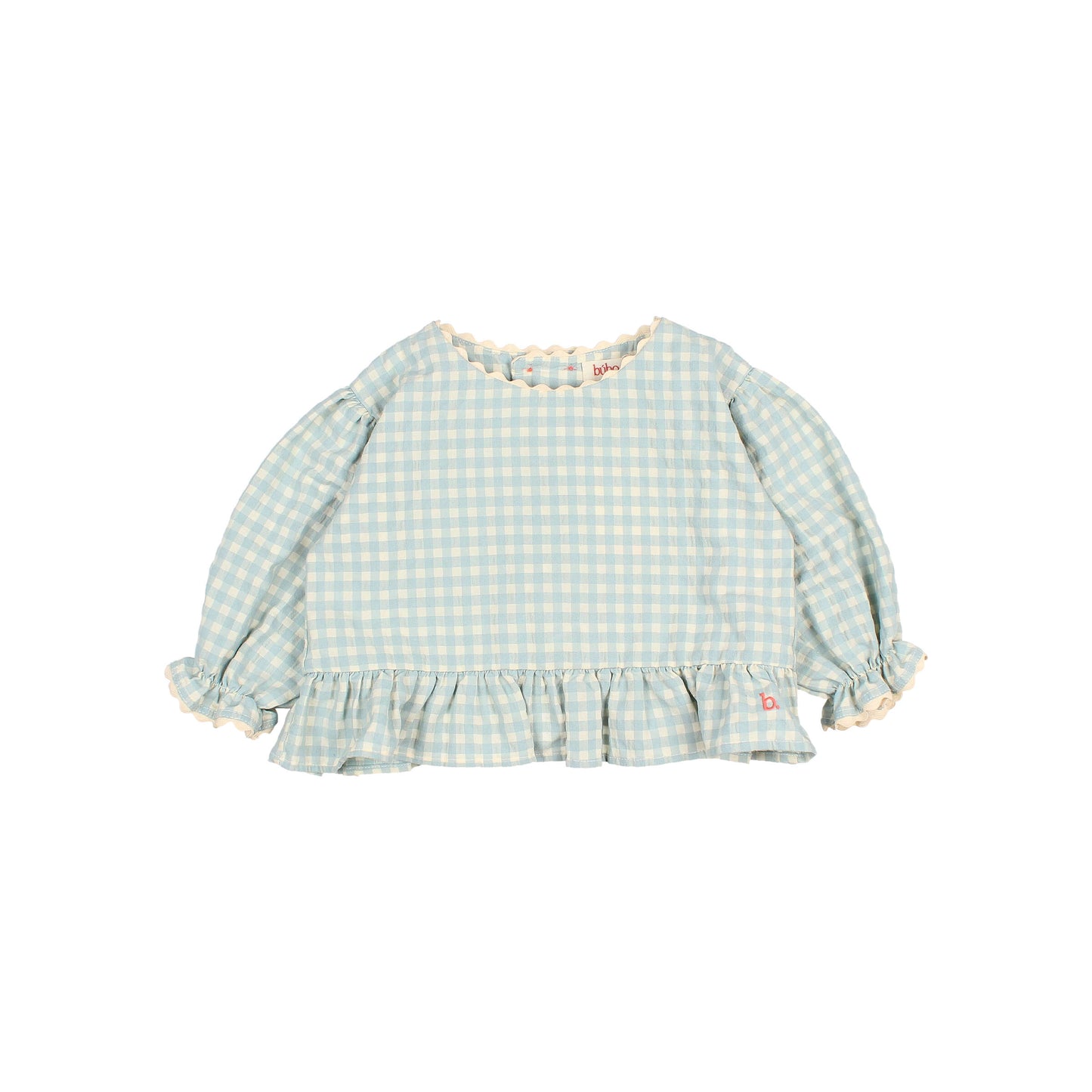 Blusa Gingham Acqua
