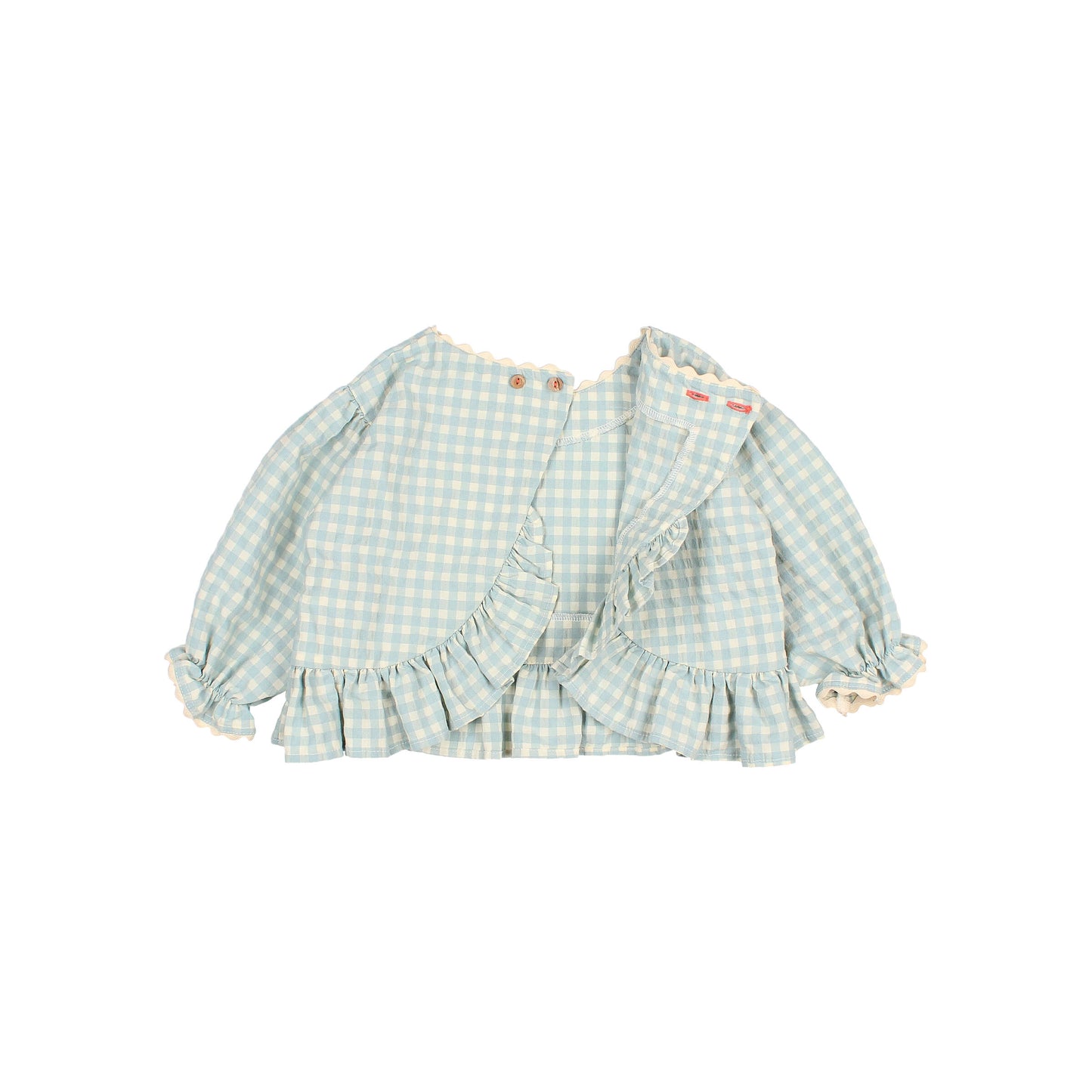 Blusa Gingham Acqua