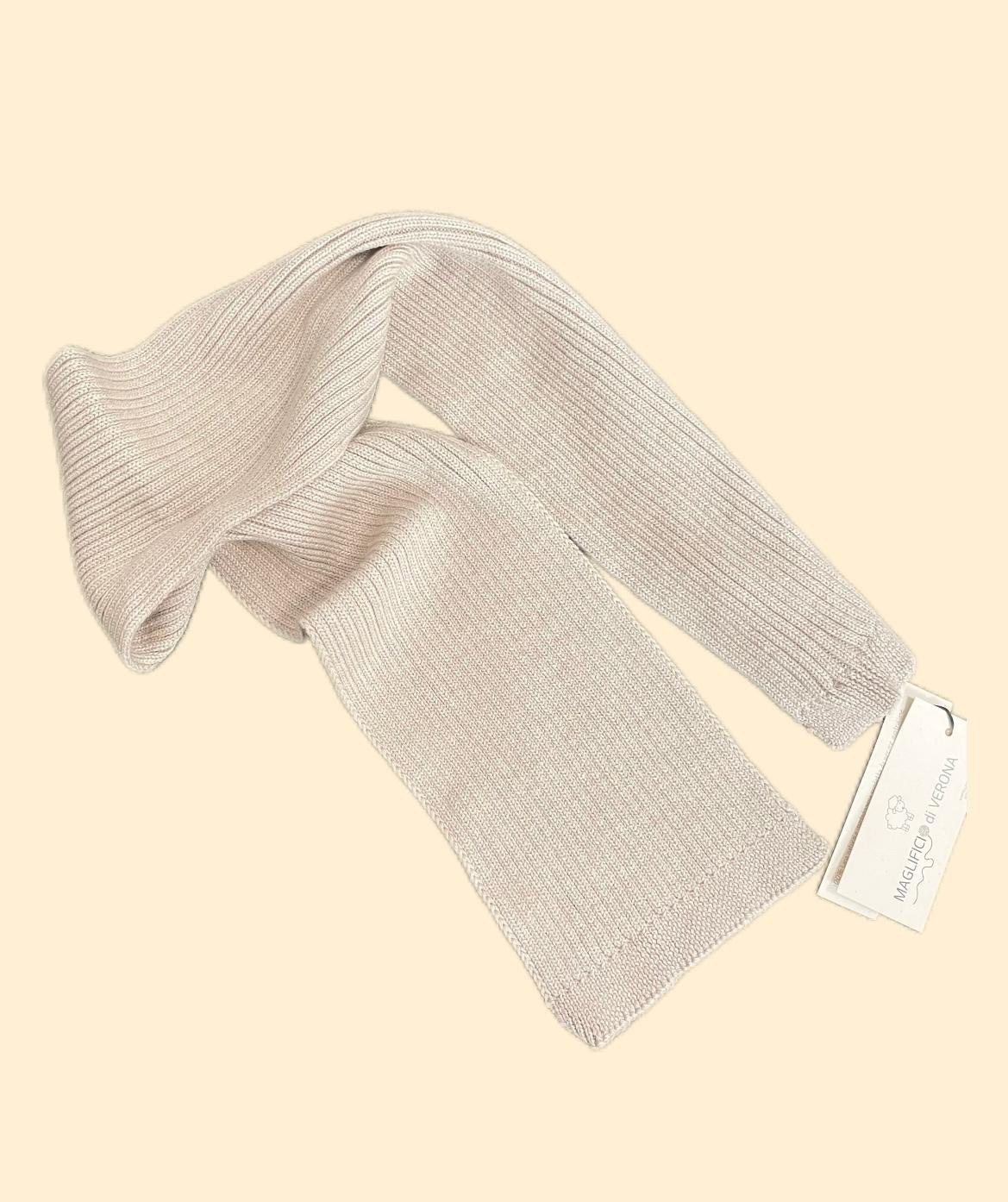 SCIARPA A COSTINE BEIGE
