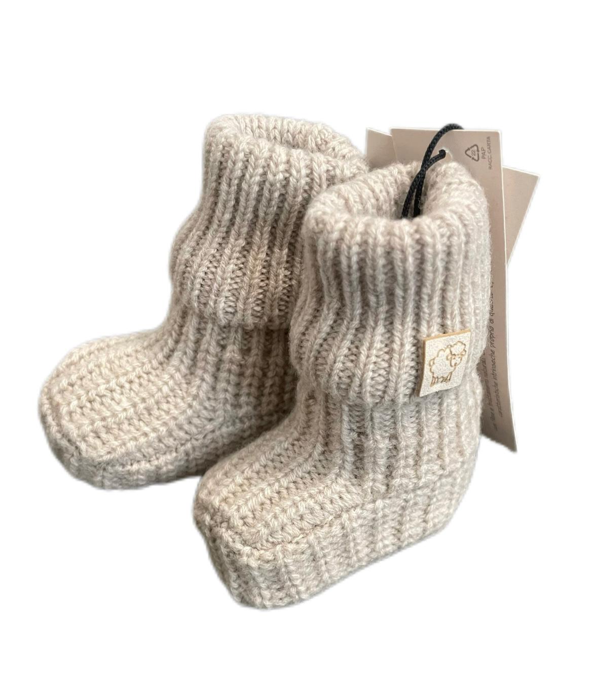 Scarpette Neonato Lana