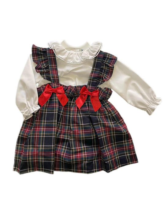 Completino Bimba tartan Blu